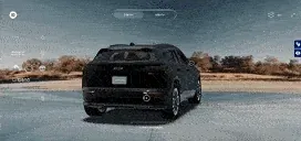mK 3D Shop (visualizador 3D): configurador 3D de veículo da General Motors, alternando entre visualização exterior e interior