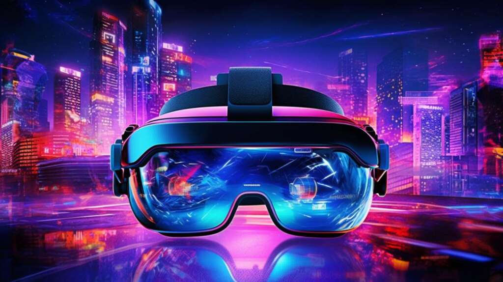 um óculos de realidade virtual
